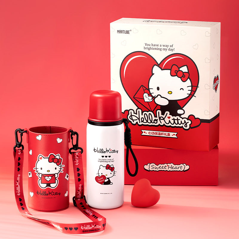 スリーズHello Kitty ツールボックス 牛乳パック風ボトル 5点 MarTUBE®︎ Hello Kitty Heartwarming Vacuum Flask Gift Set – MarTube