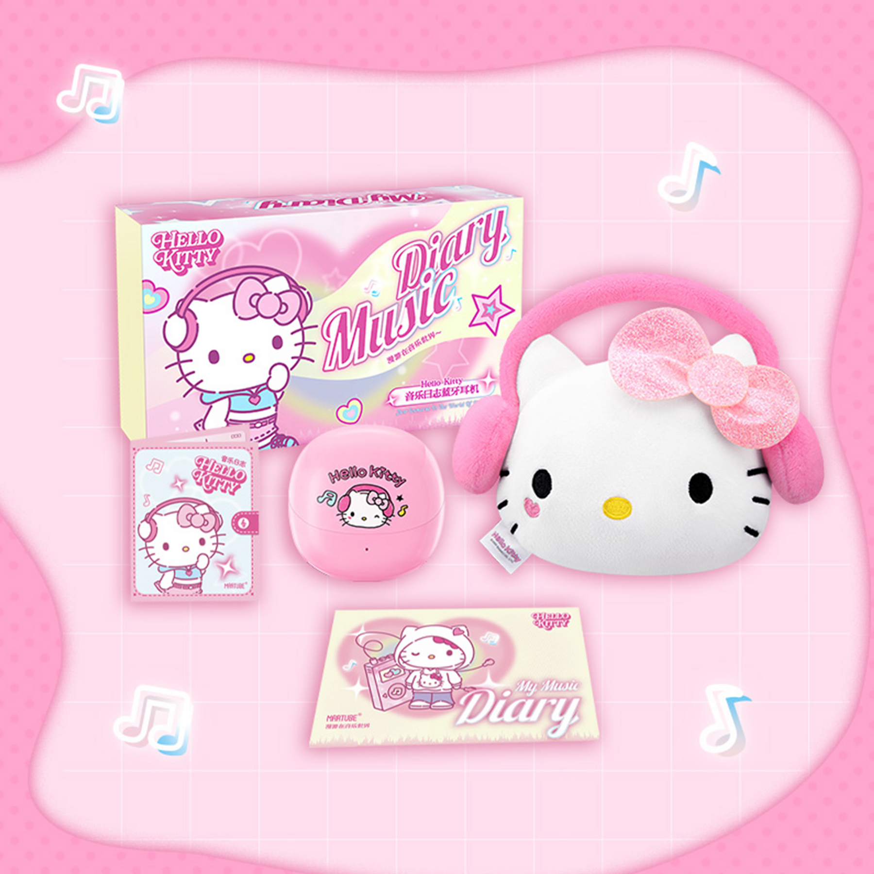 MarTUBE x Sanrio Hello Kitty Hawaii イヤホン MarTUBE x Sanrio Hello Kitty Hawaii イヤホン