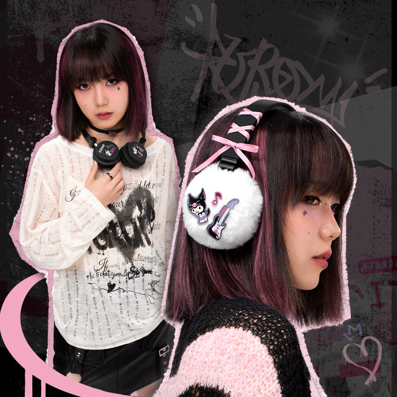 MarTUBE®︎ Kuromi After School Rock Headphone – MarTube