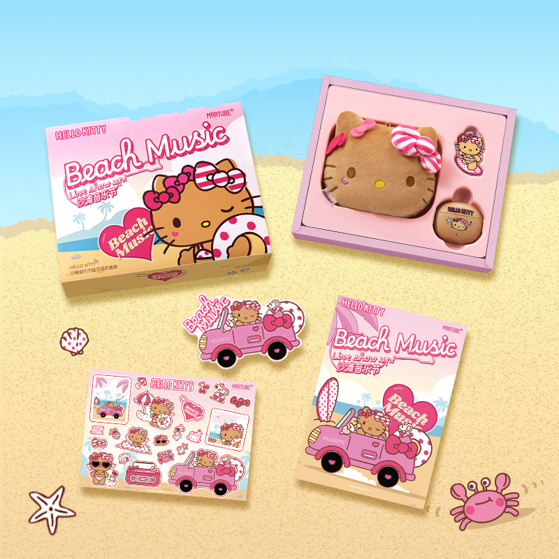 MarTUBE x Sanrio Hello Kitty Hawaii イヤホン Sanrio Hello Kitty Wireless Earbuds Music Headphone-MarTUBE®︎