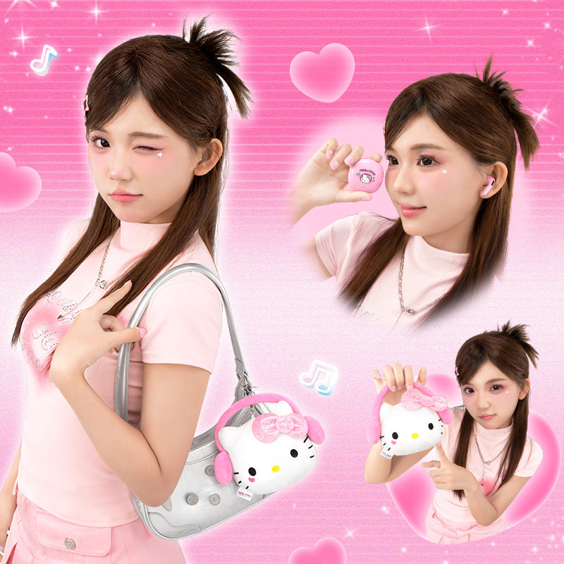 MarTUBE®︎ Hello Kitty Music Log Bluetooth Earphone Set