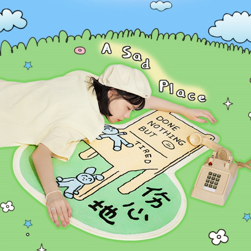 Sad Rugs MarTUBE®︎ Dirty Monkey Sad Puppy Sad Rug – MarTube